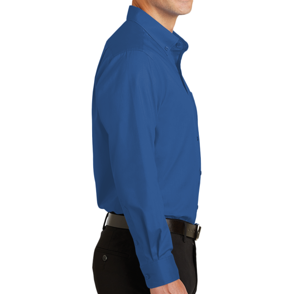 Port Authority Tall SuperPro Twill Shirt, True Blue, Right view