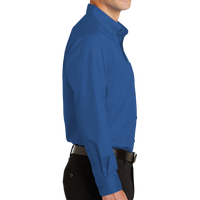 Port Authority Tall SuperPro Twill Shirt, True Blue, Right view