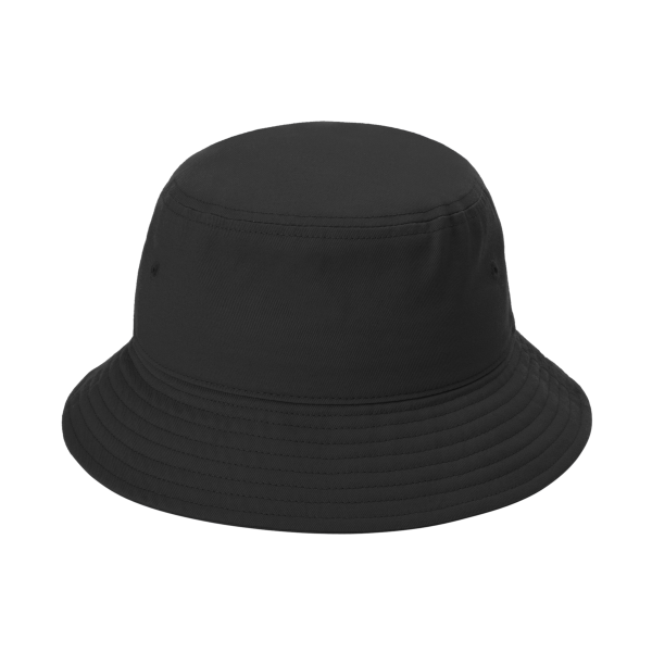 Port Authority Twill Classic Bucket Hat, Black, Front view