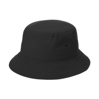 Port Authority Twill Classic Bucket Hat, Black, Left Side view