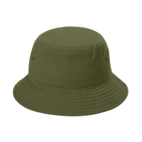 Port Authority Twill Classic Bucket Hat, Olive Drab Green, Front view