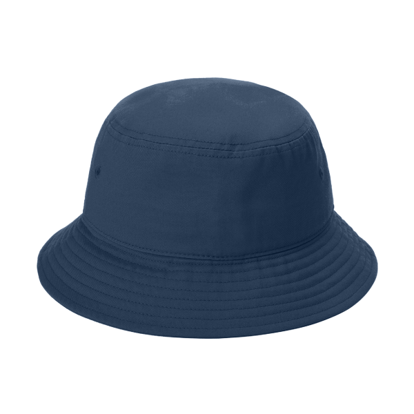 Port Authority Twill Classic Bucket Hat, River Blue Navy, Back view