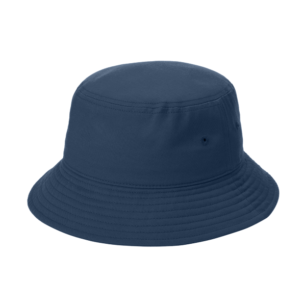 Port Authority Twill Classic Bucket Hat, River Blue Navy, Left Side view