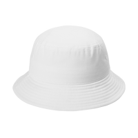 Port Authority Twill Classic Bucket Hat, White, Front view