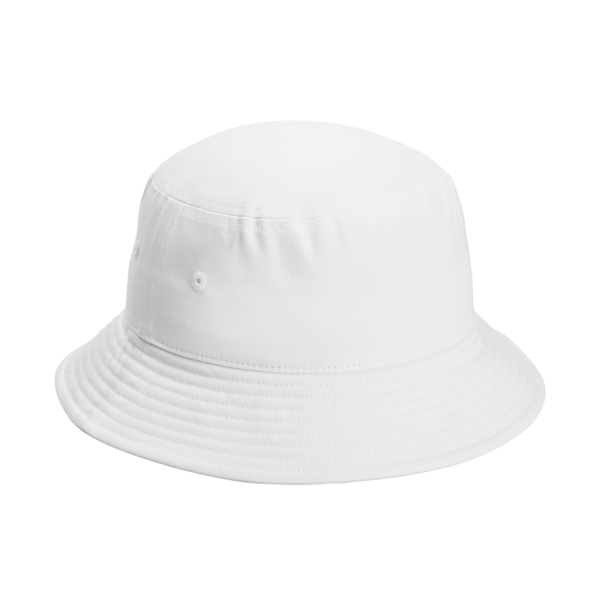Port Authority Twill Classic Bucket Hat, White, Right Side view