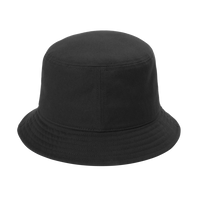 Port Authority Twill Short Brim Bucket Hat, Black, Back view