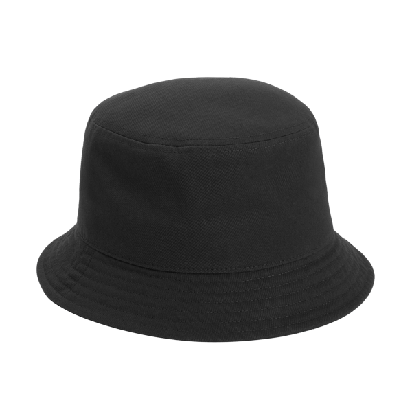 Port Authority Twill Short Brim Bucket Hat, Black, Right Side view
