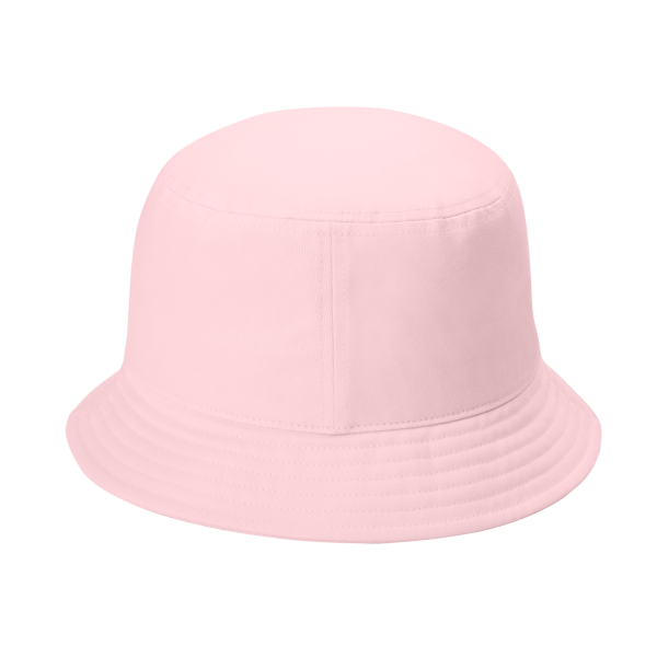 Port Authority Twill Short Brim Bucket Hat, Cloud Pink, Back view