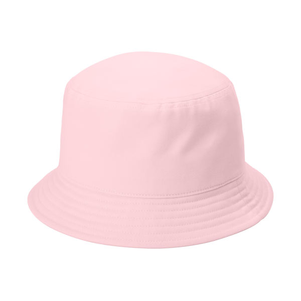 Port Authority Twill Short Brim Bucket Hat, Cloud Pink, Left Side view