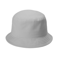 Port Authority Twill Short Brim Bucket Hat, Gusty Grey, Front view