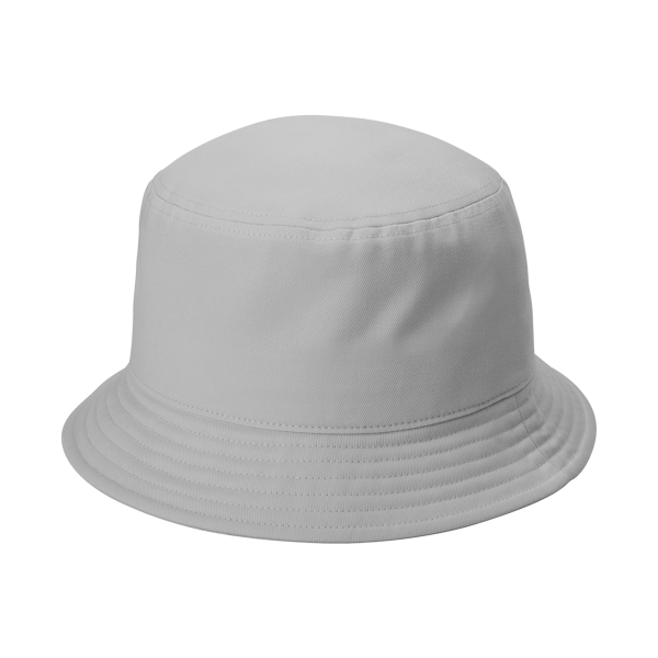 Port Authority Twill Short Brim Bucket Hat, Gusty Grey, Left Side view