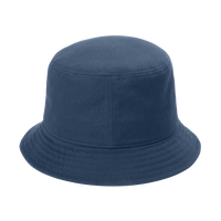 Port Authority Twill Short Brim Bucket Hat, River Blue Navy, Back view