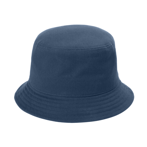 Port Authority Twill Short Brim Bucket Hat, River Blue Navy, Front view