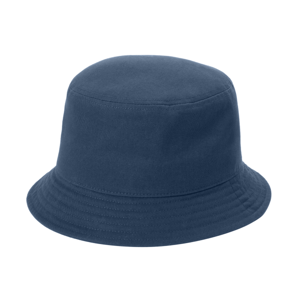 Port Authority Twill Short Brim Bucket Hat, River Blue Navy, Left Side view