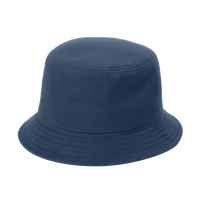 Port Authority Twill Short Brim Bucket Hat, River Blue Navy, Left Side view