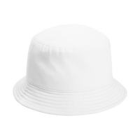 Port Authority Twill Short Brim Bucket Hat, White, Right Side view