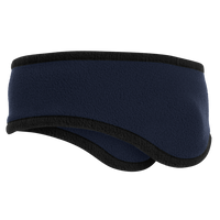 Port Authority Two Color Fleece Headband, Navy / Navy, Left Side view