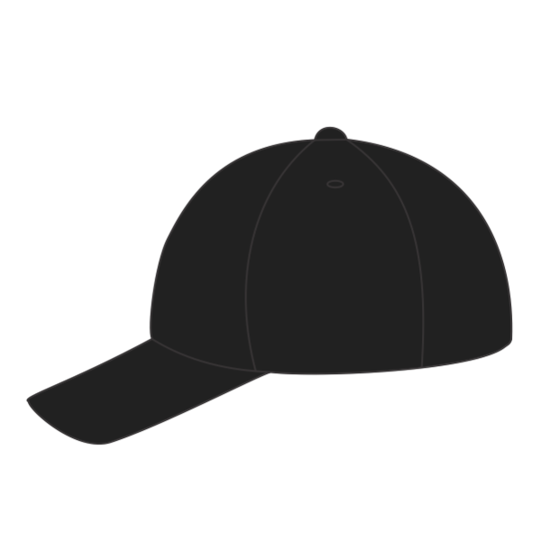 Port Authority Washed Twill Cap, Black, Left Side view