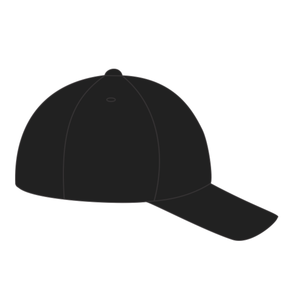 Port Authority Washed Twill Cap, Black, Right Side view