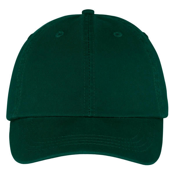 Port Authority Washed Twill Cap, Hunter, Front view