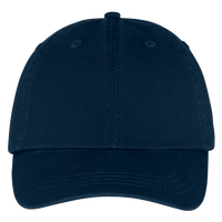 Port Authority Washed Twill Cap, Navy, Front view