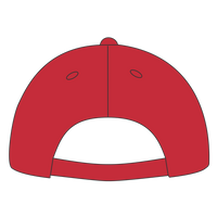 Port Authority Washed Twill Cap, Red, Back view