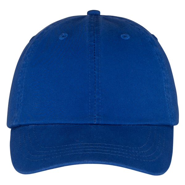 Port Authority Washed Twill Cap, Royal, Front view