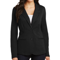 Port Authority Women's Knit Blazer, Black, Front view