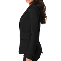 Port Authority Women's Knit Blazer, Black, Left side view