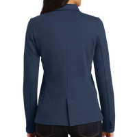 Port Authority Women's Knit Blazer, Deep Navy, Back view
