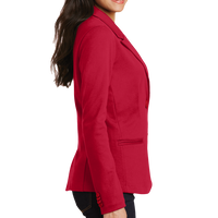 Port Authority Women's Knit Blazer, Rich Red, Right side view