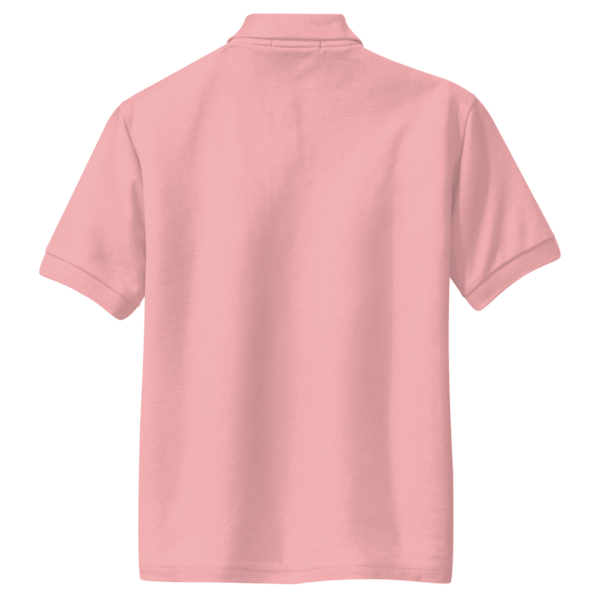 Port Authority Youth Silk Touch Polo, Light Pink, Back view