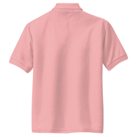 Port Authority Youth Silk Touch Polo, Light Pink, Back view