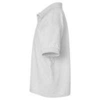 Port Authority Youth Silk Touch Polo, White, Left Sleeve (Short) view
