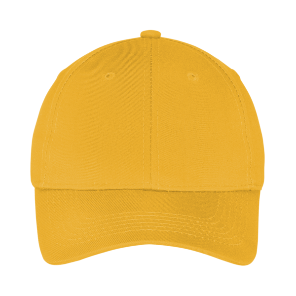 Port Authority Youth Six Panel Twill Cap, Athletic Gold, Front view