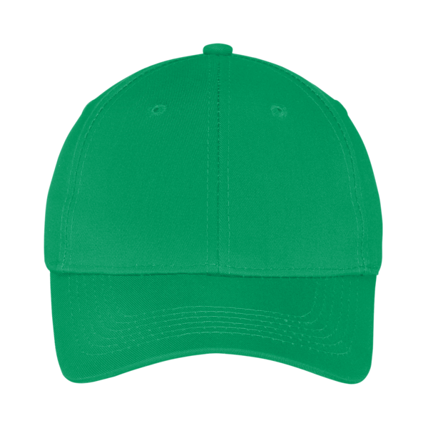 Port Authority Youth Six Panel Twill Cap, Kelly Green, Front view