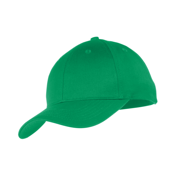 Port Authority Youth Six Panel Twill Cap, Kelly Green, Left Side view
