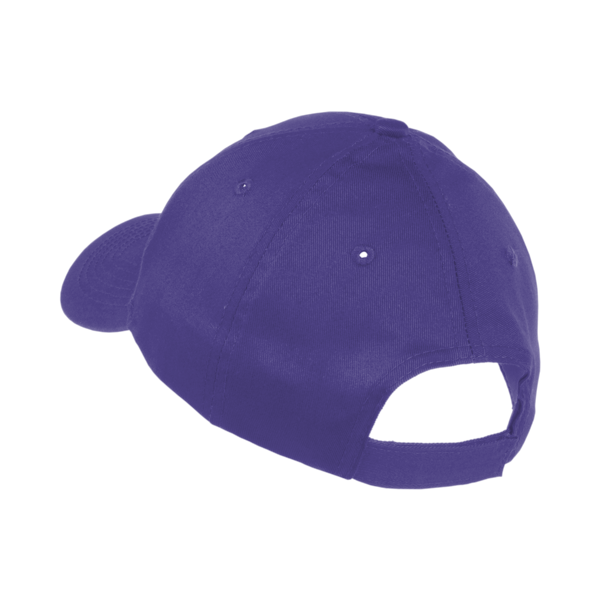 Port Authority Youth Six Panel Twill Cap, Purple, Back view