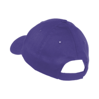 Port Authority Youth Six Panel Twill Cap, Purple, Back view