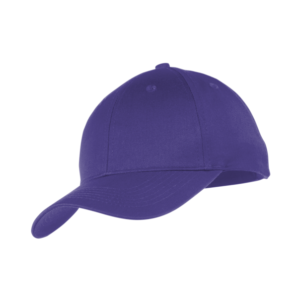 Port Authority Youth Six Panel Twill Cap, Purple, Left Side view
