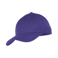 Port Authority Youth Six Panel Twill Cap, Purple, Left Side view