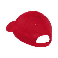 Port Authority Youth Six Panel Twill Cap, Red, Back view