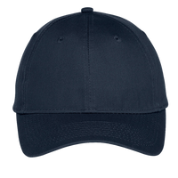 Port Authority Youth Six Panel Unstructured Twill Cap, Navy, Front view
