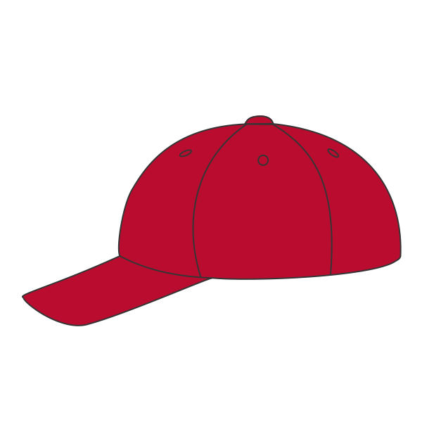 Port Authority Youth Six Panel Unstructured Twill Cap, Red, Headwear Left view