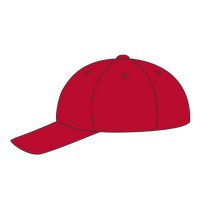 Port Authority Youth Six Panel Unstructured Twill Cap, Red, Headwear Left view