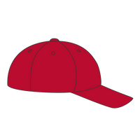 Port Authority Youth Six Panel Unstructured Twill Cap, Red, Headwear Right view