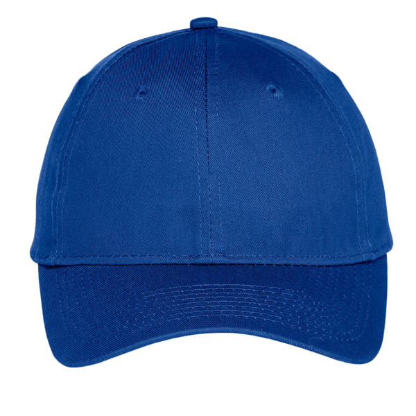 Port Authority Youth Six Panel Unstructured Twill Cap, Royal, Front view