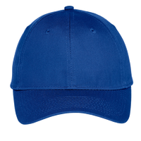 Port Authority Youth Six Panel Unstructured Twill Cap, Royal, Front view