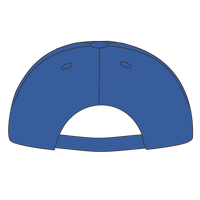 Port Authority Youth Six Panel Unstructured Twill Cap, Royal, Headwear Arch Back view