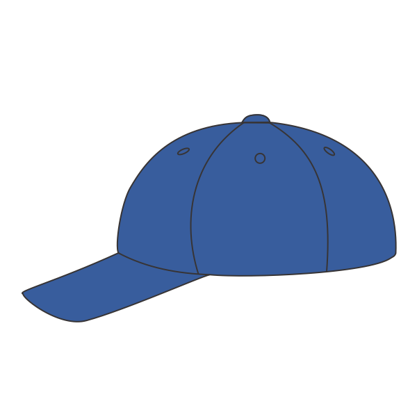 Port Authority Youth Six Panel Unstructured Twill Cap, Royal, Headwear Left view